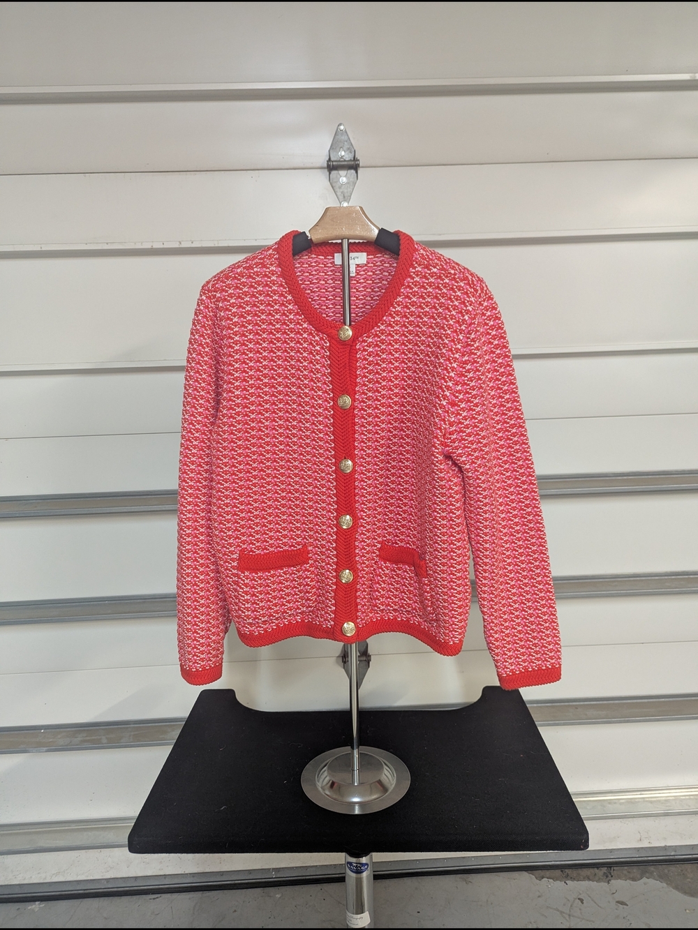 Women's Coral Knit Button-Front Cardigan